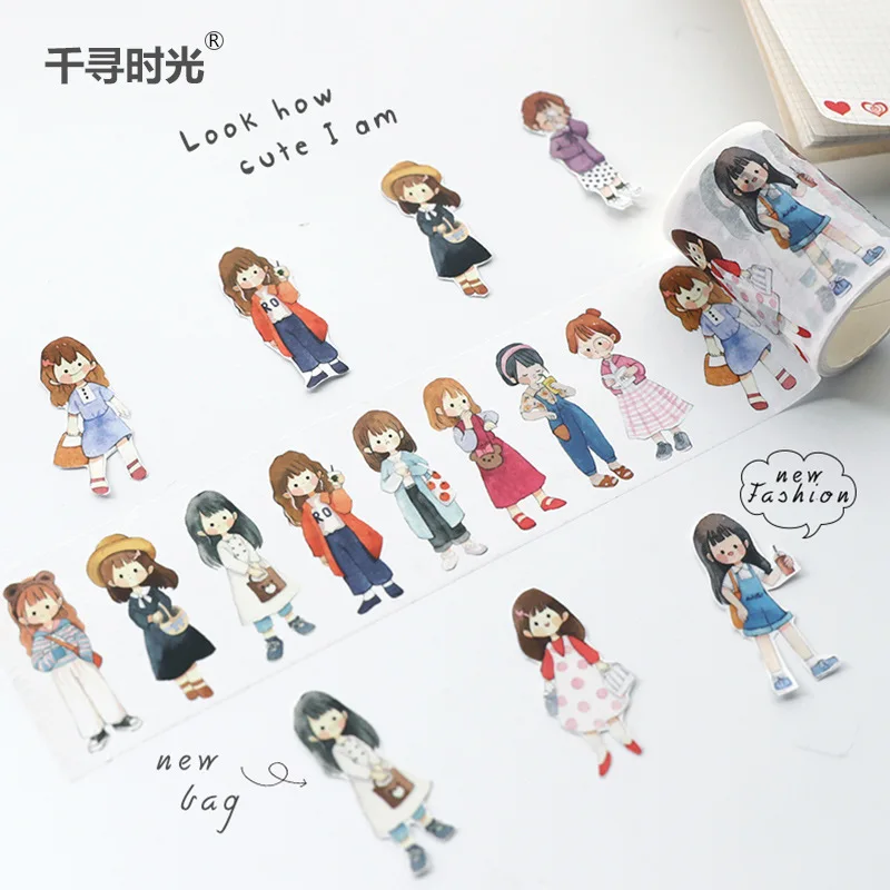 1set/1lot Washi Masking Tapes Character dress up cute girl Decorative Adhesive Scrapbooking DIY Paper Japanese Stickers 3M
1set/1lot Washi Masking Tapes Character dress up cute girl Decorative Adhesive Scrapbooking DIY Paper Japanese Stickers 3M