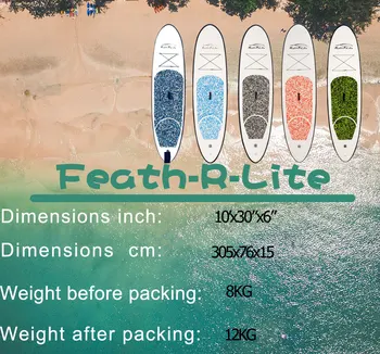 Inflatable 10'×30"×6" Ultra-Light SUP for All Skill Levels Included with Paddle Board Adj Pump ISUPBackpack Leash Waterproof Bag
Inflatable 10'×30"×6" Ultra-Light SUP for All Skill Levels Included with Paddle Board Adj Pump ISUPBackpack Leash Waterproof Bag