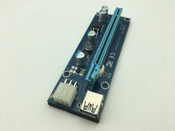 Riser Card PCI-E 1x to 16x PCI Express Riser Card USB 3.0 Cable SATA to IDE Molex 6Pin Power Cable for BTC Antminer Miner Mining
Riser Card PCI-E 1x to 16x PCI Express Riser Card USB 3.0 Cable SATA to IDE Molex 6Pin Power Cable for BTC Antminer Miner Mining