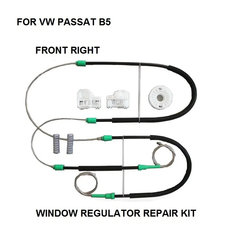 Комплект для ремонта стеклоподъемника VOLKSWAGEN VW PASSAT B5, кабели и зажимы, передний правый от 1996 до 2005 3B1837462
Комплект для ремонта стеклоподъемника VOLKSWAGEN VW PASSAT B5, кабели и зажимы, передний правый от 1996 до 2005 3B1837462