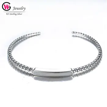 2019 Fashion GW Women 925 Silver Bracelets Open Clasp Cuff Bracelet Original Authentic Bangles Jewelry Women Pulseira Jewelry
2019 Fashion GW Women 925 Silver Bracelets Open Clasp Cuff Bracelet Original Authentic Bangles Jewelry Women Pulseira Jewelry