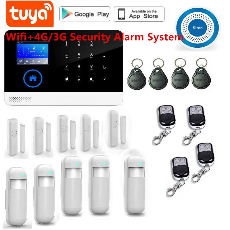 Home Alarm System Wifi 4G Alarm Intercom Remote Control Autodial 433MHz Detectors IOS Android Tuya APP Control Touch Keyboard
Home Alarm System Wifi 4G Alarm Intercom Remote Control Autodial 433MHz Detectors IOS Android Tuya APP Control Touch Keyboard