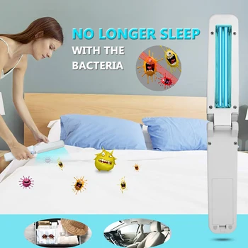 Handheld UVC Disinfection Lamp 2W UV Sterilization Lamp Folding Ultraviolet Disinfection Light Travel Sterilizing Lights
Handheld UVC Disinfection Lamp 2W UV Sterilization Lamp Folding Ultraviolet Disinfection Light Travel Sterilizing Lights
