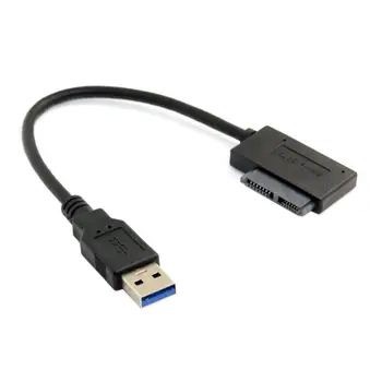 USB 3.0 to 7+6 13Pin Slimline SATA Laptop CD/DVD ROM Optical Drive Adapter Cable
USB 3.0 to 7+6 13Pin Slimline SATA Laptop CD/DVD ROM Optical Drive Adapter Cable