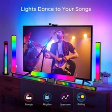 Desktop LED Night Lamp Sound Control Pickup Rhythm Light RGB APP Control Music Atmosphere Light Bar For Game Room Home Decor New
Desktop LED Night Lamp Sound Control Pickup Rhythm Light RGB APP Control Music Atmosphere Light Bar For Game Room Home Decor New