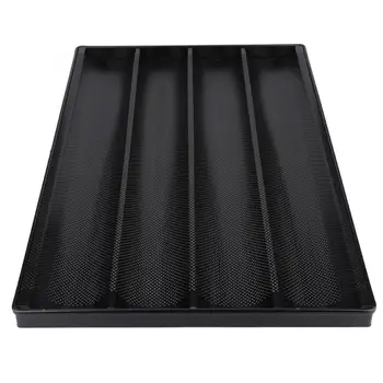 Baking Tray 4-Slot Aluminum Non-Stick Bread Baking Tray French Bread Pan Cake Mold Baking Tool French Bread Pan 
Baking Tray 4-Slot Aluminum Non-Stick Bread Baking Tray French Bread Pan Cake Mold Baking Tool French Bread Pan