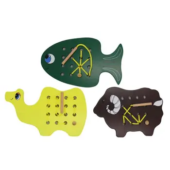 Montessori Wooden Toddler String Threading Lacing Toys Early Educational Kids Baby Puzzle,Travel Game for Boy / Girl Above 3 Yea 
Montessori Wooden Toddler String Threading Lacing Toys Early Educational Kids Baby Puzzle,Travel Game for Boy / Girl Above 3 Yea