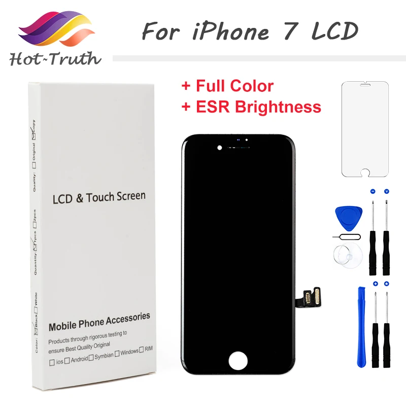 100% ESR Brightness LCD For iPhone 6 6s 7 6 plus Display 3D Touch Digitizer Pre-assembled Full Color screen + Tempered Glass
100% ESR Brightness LCD For iPhone 6 6s 7 6 plus Display 3D Touch Digitizer Pre-assembled Full Color screen + Tempered Glass