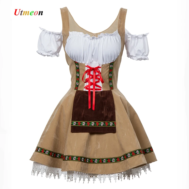 UTMEON S-4XL Sexy Beer Girl Costume Maid Wench Bavarian Fancy Dress Dirndl For Adult Women Oktoberfest Costume
UTMEON S-4XL Sexy Beer Girl Costume Maid Wench Bavarian Fancy Dress Dirndl For Adult Women Oktoberfest Costume