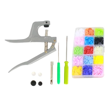 158Pcs 15 Colors Plastic T3 T5 T8 Snap Buttons with Snaps Pliers Set Plastic Snaps Hand Tool Snaps Fastener Perfect for Clothes
158Pcs 15 Colors Plastic T3 T5 T8 Snap Buttons with Snaps Pliers Set Plastic Snaps Hand Tool Snaps Fastener Perfect for Clothes