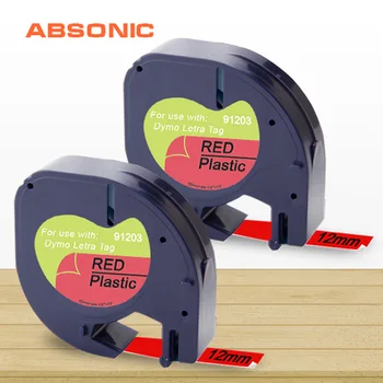 Absonic 2PK 91203 91223 91333 Black on Red Printer Ribbon for Dymo LT Tapes 12mm*4m Use for DYMO LT-100H LT-100T Label Makers
Absonic 2PK 91203 91223 91333 Black on Red Printer Ribbon for Dymo LT Tapes 12mm*4m Use for DYMO LT-100H LT-100T Label Makers