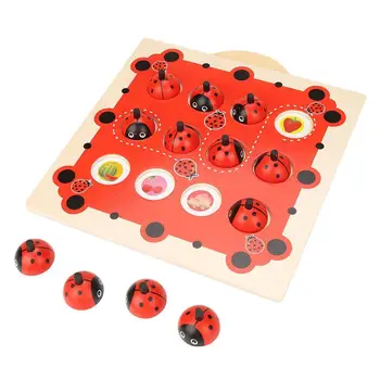 Kids Memory Training Game Chess Puzzle Cartoon Montessori Wooden Puzzle Ladybug Design Early Development Toy for Children Gifts
Kids Memory Training Game Chess Puzzle Cartoon Montessori Wooden Puzzle Ladybug Design Early Development Toy for Children Gifts