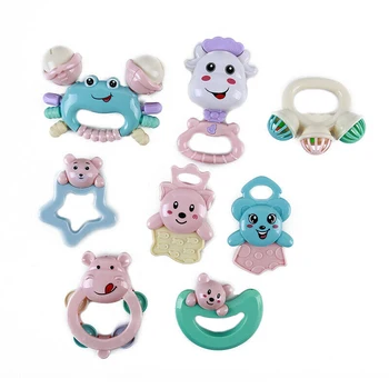 5 Pcs/set Baby Rattles Toys Teether Hand Bells Teething Development Infant Early Educational Baby Rattles Toys 
5 Pcs/set Baby Rattles Toys Teether Hand Bells Teething Development Infant Early Educational Baby Rattles Toys