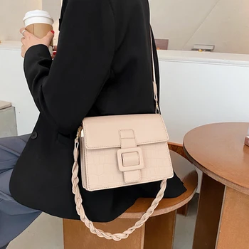Stone Pattern Small Square Crossbody Bags For Women Wide Strap Women Shoulder Bag Designer Lock Women Messenger Bags Women's Bag
Stone Pattern Small Square Crossbody Bags For Women Wide Strap Women Shoulder Bag Designer Lock Women Messenger Bags Women's Bag