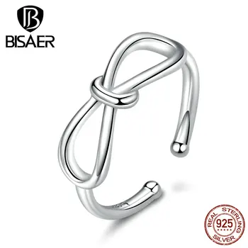 Bowknot Rings BISAER 925 Sterling Silver Hot Sale Bowknot Simple Finger Rings for Women Open Size Fashion Silver Jewelry EFR080 
Bowknot Rings BISAER 925 Sterling Silver Hot Sale Bowknot Simple Finger Rings for Women Open Size Fashion Silver Jewelry EFR080