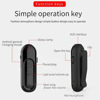 Bluetooth 5.0 Receiver For 3.5mm Jack Earphone Wireless For Xiaomi Adapter Bluetooth For Phone Audio Transmitter Aux Music Sams
Bluetooth 5.0 Receiver For 3.5mm Jack Earphone Wireless For Xiaomi Adapter Bluetooth For Phone Audio Transmitter Aux Music Sams