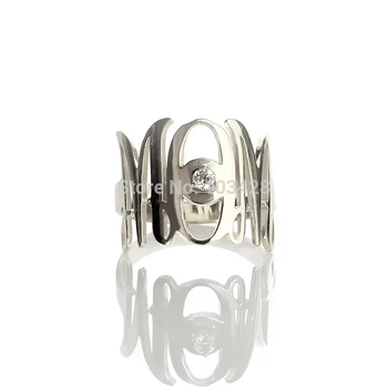 AILIN Mother's Day Gift Sterling Silver Personalized Monogram Ring Customized Monogrammed Initials With 1 Birthstone Name Rings
AILIN Mother's Day Gift Sterling Silver Personalized Monogram Ring Customized Monogrammed Initials With 1 Birthstone Name Rings
