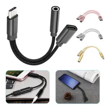 2In1 USB C Type C To 3.5mm Type C Splitter Headphone Cable Audio Aux Cable Charging Earphone Adapter For Huawei Xiaomi Samsung
2In1 USB C Type C To 3.5mm Type C Splitter Headphone Cable Audio Aux Cable Charging Earphone Adapter For Huawei Xiaomi Samsung