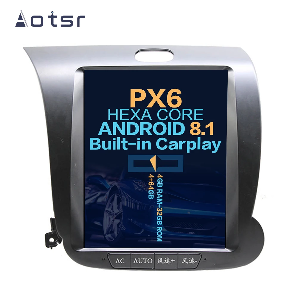 Aotsr Tesla 10.4“ Vertical screen Android 8.1 Car DVD Multimedia player GPS Navigation For KIA CERATO K3 FORTE 2013-2017 WiFi
Aotsr Tesla 10.4“ Vertical screen Android 8.1 Car DVD Multimedia player GPS Navigation For KIA CERATO K3 FORTE 2013-2017 WiFi