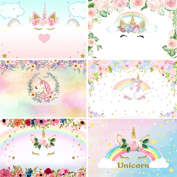 LEVOO Photography Background Unicorn Birthday Party Flowers Rainbow Background Photocall Photobooth Photo Studio Shoot Prop
LEVOO Photography Background Unicorn Birthday Party Flowers Rainbow Background Photocall Photobooth Photo Studio Shoot Prop