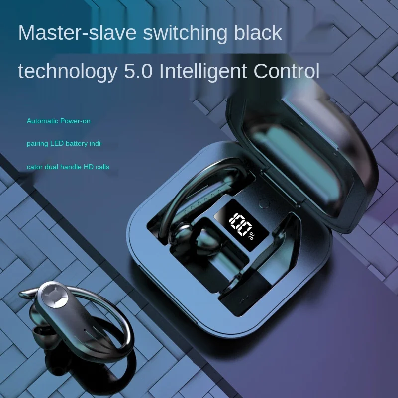 Cross-Border New B1 TWS Bluetooth Headset 5.0 Sports Waterproof Hanging Ear with LED Digital Wireless Headset Private Model
Cross-Border New B1 TWS Bluetooth Headset 5.0 Sports Waterproof Hanging Ear with LED Digital Wireless Headset Private Model