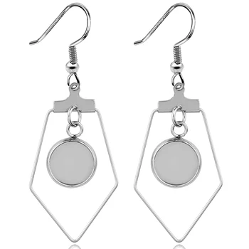 50pcs Geometric Designs Stainless Steel Dangle Earrings Round Bezel Blanks Fits 6 8 10 12mm Cameo Cabochon Base DIY Findings
50pcs Geometric Designs Stainless Steel Dangle Earrings Round Bezel Blanks Fits 6 8 10 12mm Cameo Cabochon Base DIY Findings