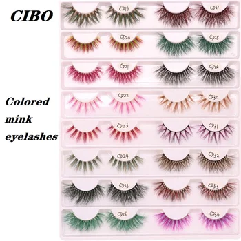 CIBO 3D False Colored Eyelashes Natural Real Mink fluffy Style Eye lash Extension Makeup Cosplay Colorful Eyelash 1 Pair
CIBO 3D False Colored Eyelashes Natural Real Mink fluffy Style Eye lash Extension Makeup Cosplay Colorful Eyelash 1 Pair