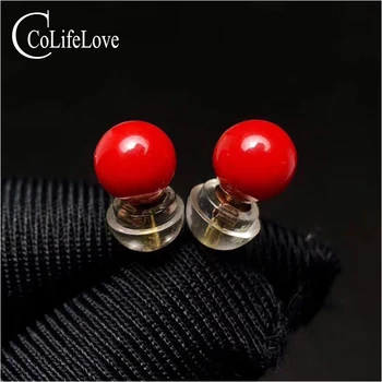 CoLife Jewelry 18K Yellow Gold Red Coral Earrings 5mm Red Coral Beads Earrings 100% Real 18K Gold Stud Earrings for Daily Wear
CoLife Jewelry 18K Yellow Gold Red Coral Earrings 5mm Red Coral Beads Earrings 100% Real 18K Gold Stud Earrings for Daily Wear