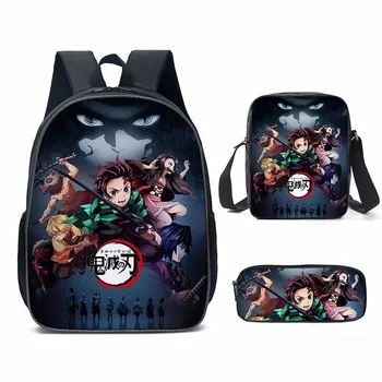 Anime Demon Slayer Student Backpack Nylon Breathable Matte Men's Women's Three-piece Travel Bag Shoulder Bag Pencil Bag
Anime Demon Slayer Student Backpack Nylon Breathable Matte Men's Women's Three-piece Travel Bag Shoulder Bag Pencil Bag