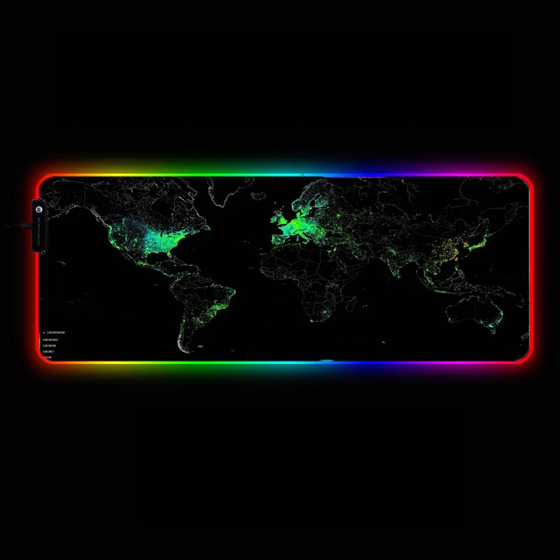 30X60/40X90CM RGB Gaming Mouse Pad Gamer Computer LED Lighting USB Large World Map Mousepad Colorful Non-slip Desk Pad Mice Mat
30X60/40X90CM RGB Gaming Mouse Pad Gamer Computer LED Lighting USB Large World Map Mousepad Colorful Non-slip Desk Pad Mice Mat