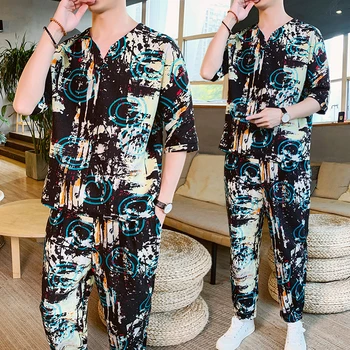 Contrast Mens Set 2 Piece Set Moda Hombre Tracksuit Men Set Conjunto Hombre Chinese Style Sweatsuit Men Short Set Heren Kleding
Contrast Mens Set 2 Piece Set Moda Hombre Tracksuit Men Set Conjunto Hombre Chinese Style Sweatsuit Men Short Set Heren Kleding