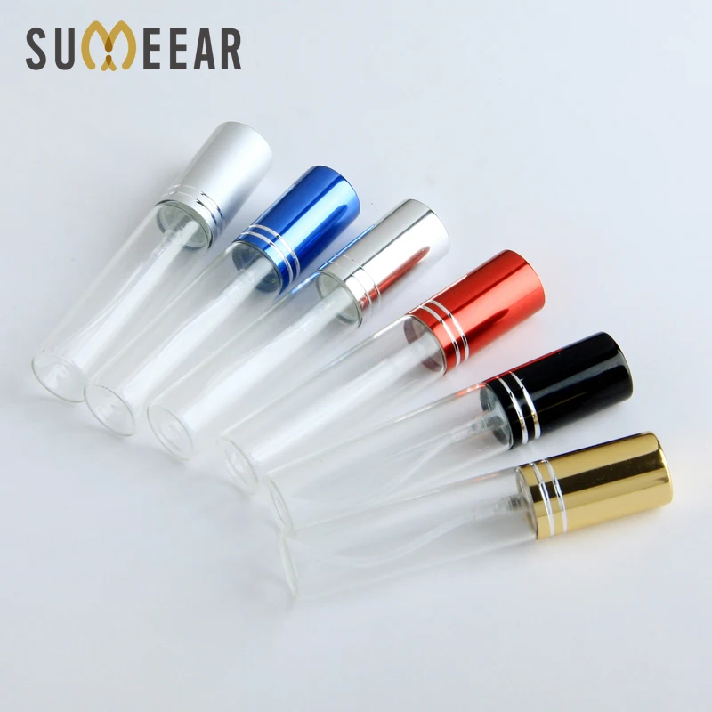 100PCS/Lot 10ml Clear Glass Atomizer Bottle Refillable Colorfull Aluminum cap Spray Perfume Bottle Travel Bottles Container
100PCS/Lot 10ml Clear Glass Atomizer Bottle Refillable Colorfull Aluminum cap Spray Perfume Bottle Travel Bottles Container