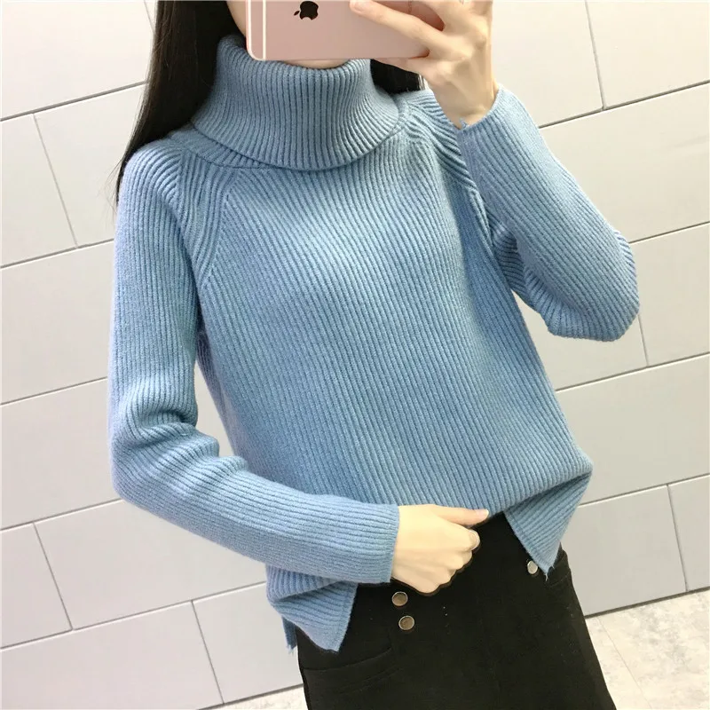 Fall 2019 Turtleneck Knitted Sweater Women Pullovers White Brown Yellow Blue Ladies Sweaters Autumn Winter Jumpers Knitwear
Fall 2019 Turtleneck Knitted Sweater Women Pullovers White Brown Yellow Blue Ladies Sweaters Autumn Winter Jumpers Knitwear