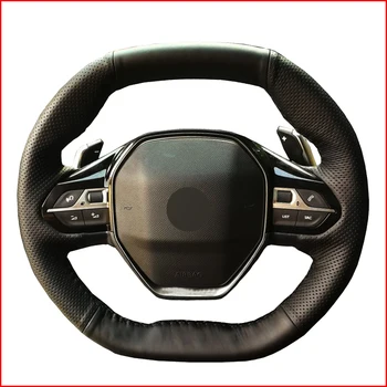 MEWANT Black Genuine Leather Car Steering Wheel Covers for Peugeot 3008 4008 5008 2016-2019 508 208 2019 2020 e-208 2020
MEWANT Black Genuine Leather Car Steering Wheel Covers for Peugeot 3008 4008 5008 2016-2019 508 208 2019 2020 e-208 2020