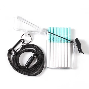 Portable Waterproof Cigarette Case Box Neck-hung Transparent Plastic Lipstick Lighter Card Storage Box Holder with Lanyard Chain 
Portable Waterproof Cigarette Case Box Neck-hung Transparent Plastic Lipstick Lighter Card Storage Box Holder with Lanyard Chain