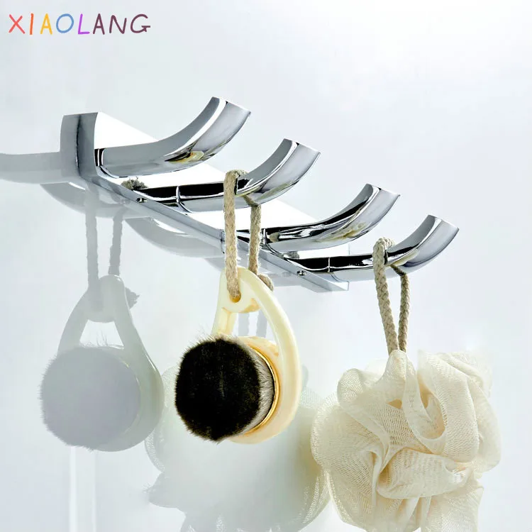 XIAOLANG Toilet Wall Hanging Simple Silver Hook 4 Hook Row Hook Porch Clothes Hook
XIAOLANG Toilet Wall Hanging Simple Silver Hook 4 Hook Row Hook Porch Clothes Hook