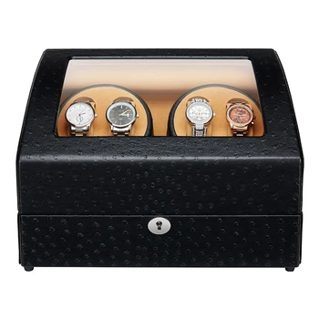 JQUEEN 4 Automatic Watch Winder with 6 Storage Case Black Ostrich Pattern 5 Modes
JQUEEN 4 Automatic Watch Winder with 6 Storage Case Black Ostrich Pattern 5 Modes
