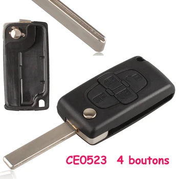 1PCS Replacement 4 Button Flip Key Shell Folb Case Remote Control CE0523 For Peugeot 1007 807 New Car Key Case Cover Accessories
1PCS Replacement 4 Button Flip Key Shell Folb Case Remote Control CE0523 For Peugeot 1007 807 New Car Key Case Cover Accessories