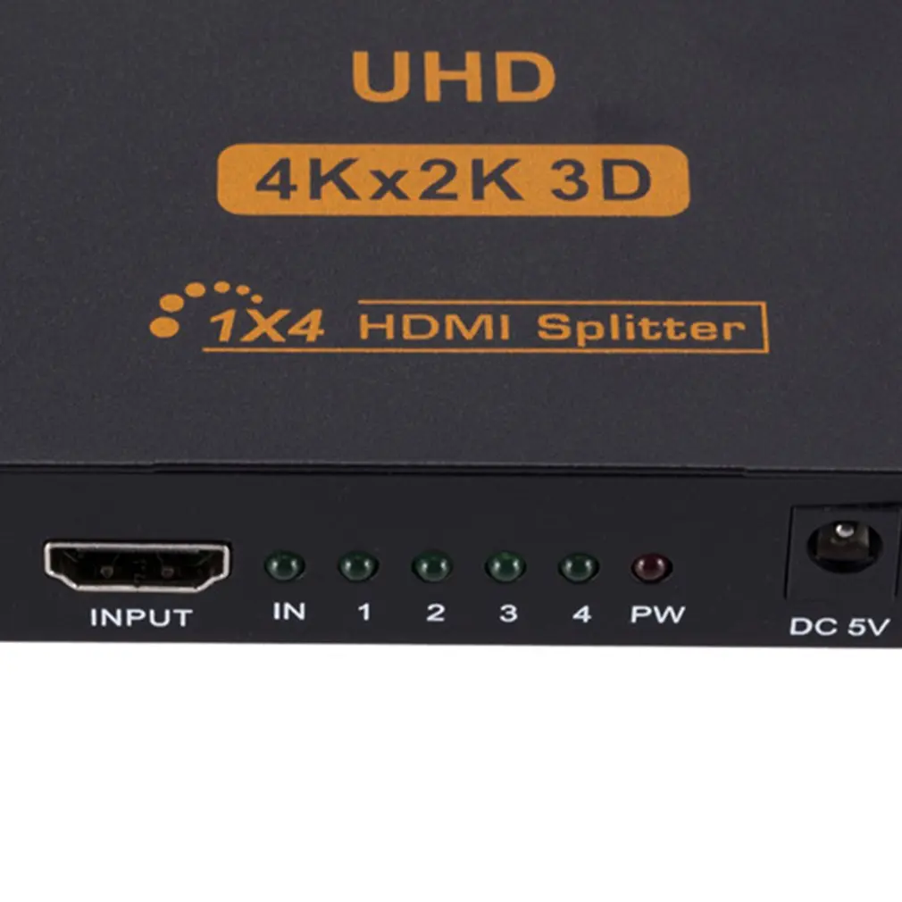 UK Power 3D 4K*2K Full HD 1080p 1X4 HDMI Splitter Adapter 4 Ports Hub Repeater Amplify Converter for HDTV Adapte
UK Power 3D 4K*2K Full HD 1080p 1X4 HDMI Splitter Adapter 4 Ports Hub Repeater Amplify Converter for HDTV Adapte