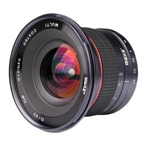 Meike 12mm F2.8 Wide Angle Camera Lens APS-C Manual Focus Fixed Lens for Canon EF-M Fujifilm Sony Nikon 1 M4/3 Camera
Meike 12mm F2.8 Wide Angle Camera Lens APS-C Manual Focus Fixed Lens for Canon EF-M Fujifilm Sony Nikon 1 M4/3 Camera