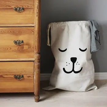 Canvas Kid Toys Storage Bag Portable Bear Pattern Laundry Basket With Drawstring
Canvas Kid Toys Storage Bag Portable Bear Pattern Laundry Basket With Drawstring
