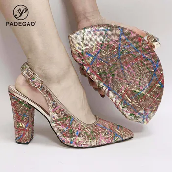 New Arrival African Hot Sale Rhinestone Sandals Footwear Women Shoes and Bag Set Italian Shoe and Bag To Match Wedding Party
New Arrival African Hot Sale Rhinestone Sandals Footwear Women Shoes and Bag Set Italian Shoe and Bag To Match Wedding Party