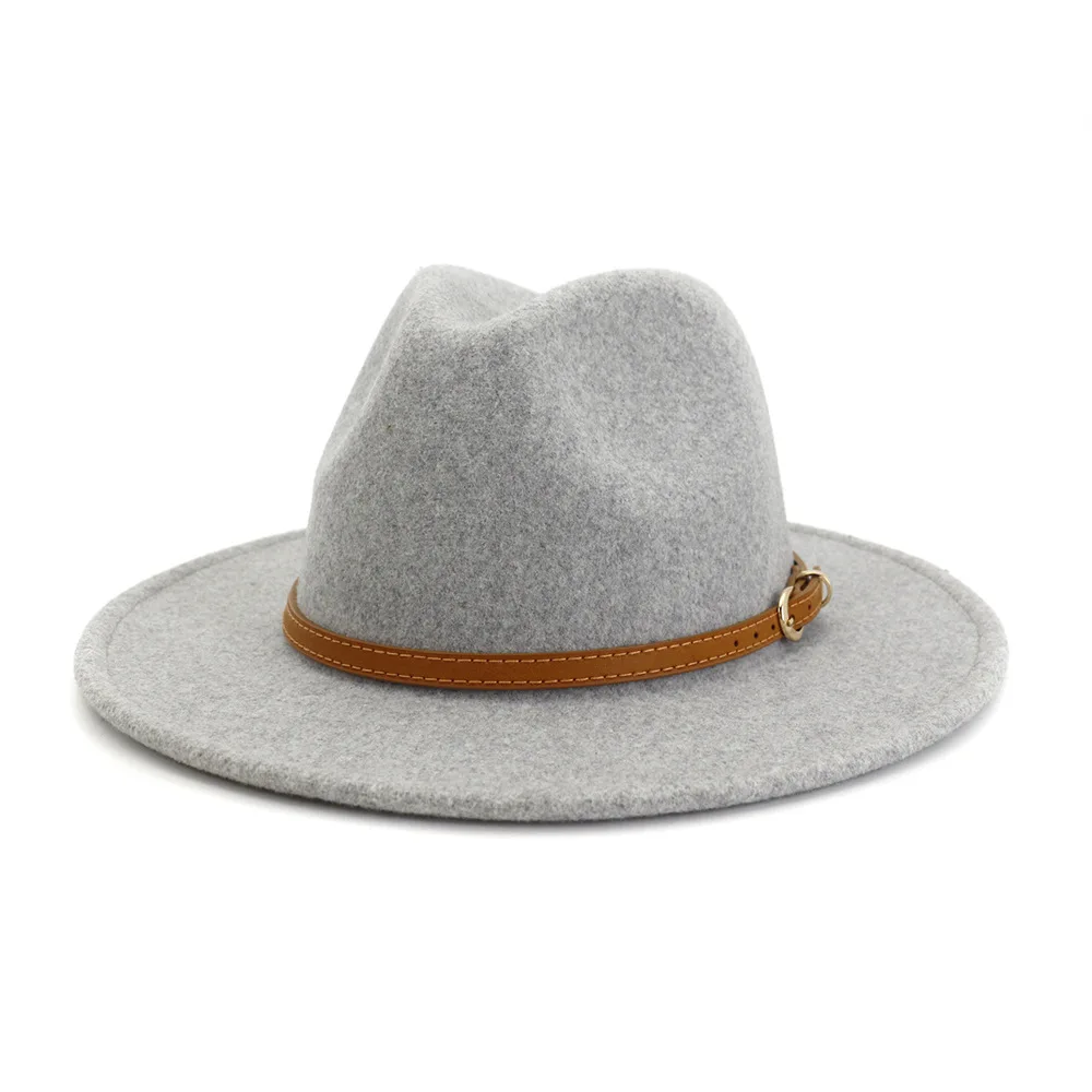 Unisex Wide Brim Simple Church Derby Top Hat Panama Solid Color Felt Fedoras Hat for artificial wool Blend Jazz Cap HF95
Unisex Wide Brim Simple Church Derby Top Hat Panama Solid Color Felt Fedoras Hat for artificial wool Blend Jazz Cap HF95