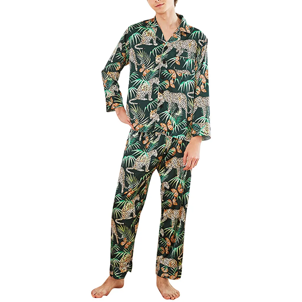 JAYCOSIN Men sleepwear Spring Autumn Men Simulation Silk Pajamas sexy sleepwear man Appliques Print Long Sleeve daily wearing
JAYCOSIN Men sleepwear Spring Autumn Men Simulation Silk Pajamas sexy sleepwear man Appliques Print Long Sleeve daily wearing