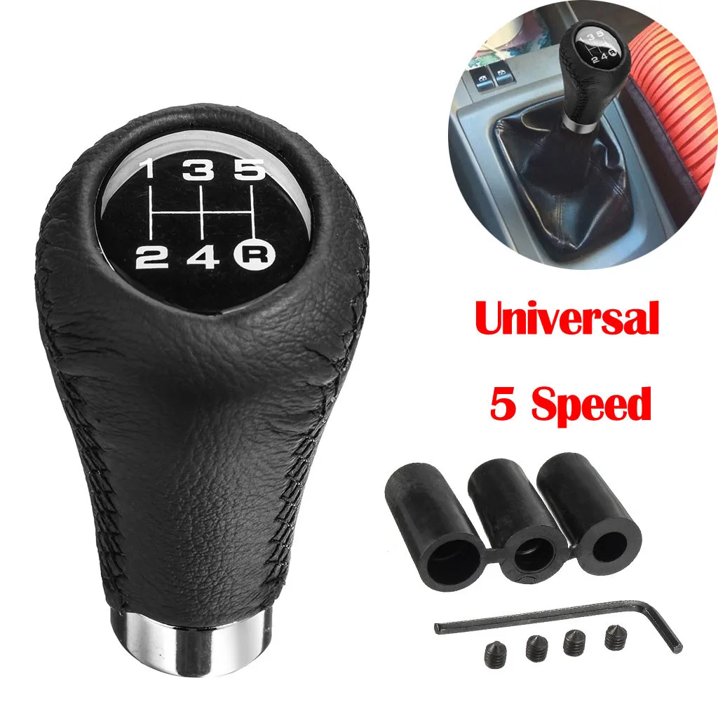Universal Manual 5 Speed Car Gear Stick Shift Knob Shifter Lever Black From 8mm up to 12mm Shift Knob Universal For Most Vehicle
Universal Manual 5 Speed Car Gear Stick Shift Knob Shifter Lever Black From 8mm up to 12mm Shift Knob Universal For Most Vehicle