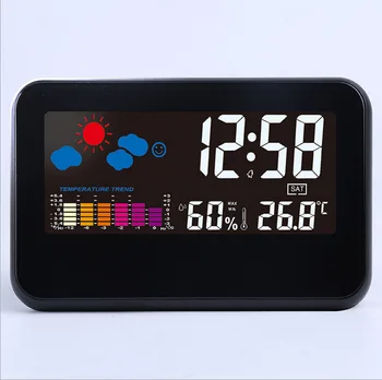Calendar Temperature And Humidity Color Screen Clock electronic watch table Weather Forecast LCD Backlight Alarm Clock timer
Calendar Temperature And Humidity Color Screen Clock electronic watch table Weather Forecast LCD Backlight Alarm Clock timer