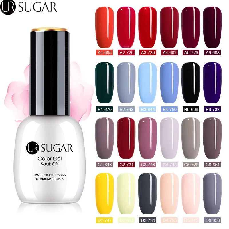 UR SUGAR 15ml Color UV Gel Nail Polish Red Pink UV Led Gel Nail Art Varnish Hybrid Soak Off Gel Lacquer Nail Paint Gel Polish
UR SUGAR 15ml Color UV Gel Nail Polish Red Pink UV Led Gel Nail Art Varnish Hybrid Soak Off Gel Lacquer Nail Paint Gel Polish