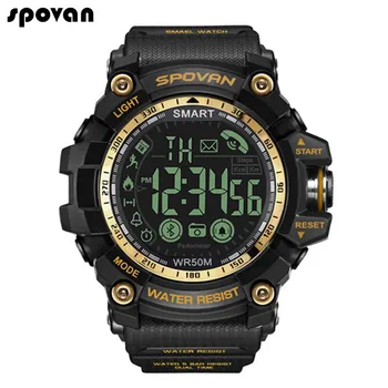 Spovan LED Digital Smart Watch Men Pedometer 50M Waterproof Luminous Sports Bluetooth Connected Watches Quartz Watch Bracelet 
Spovan LED Digital Smart Watch Men Pedometer 50M Waterproof Luminous Sports Bluetooth Connected Watches Quartz Watch Bracelet
