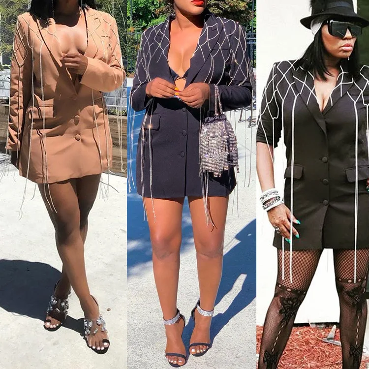 Separate Station EBay Europe And America Hot Selling Fashion Rhombus Tassels Suit Jacket
Separate Station EBay Europe And America Hot Selling Fashion Rhombus Tassels Suit Jacket