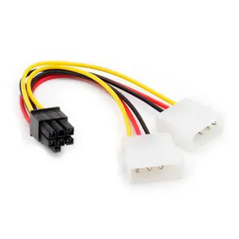 OcioDual power Cable PCI Express Card 6 pin female to 2x Molex LP4 of (PCIe) graphics to Pin Card
OcioDual power Cable PCI Express Card 6 pin female to 2x Molex LP4 of (PCIe) graphics to Pin Card